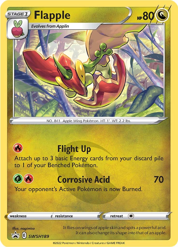 Flapple (SWSH189) [Sword & Shield: Black Star Promos] | Exor Games Bridgewater