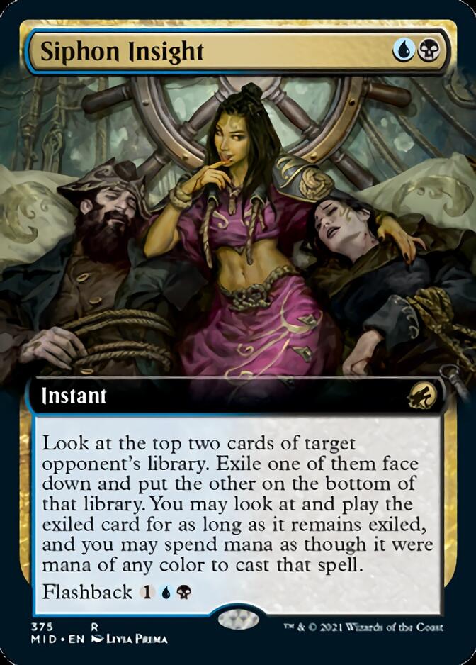 Siphon Insight (Extended Art) [Innistrad: Midnight Hunt] | Exor Games Bridgewater