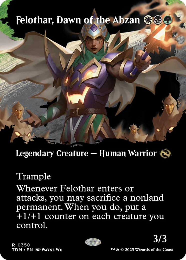 Felothar, Dawn of the Abzan (Borderless) [Tarkir: Dragonstorm] | Exor Games Bridgewater