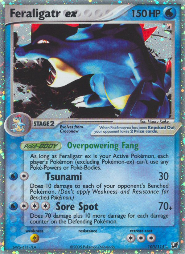 Feraligatr ex (103/115) [EX: Unseen Forces] | Exor Games Bridgewater