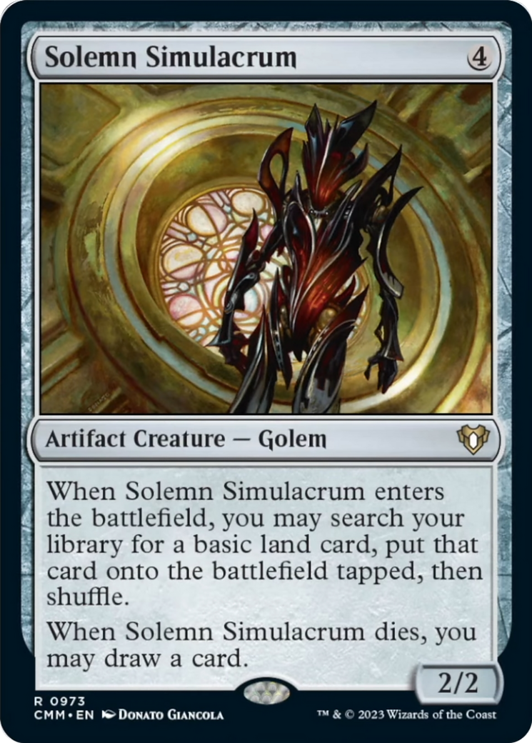 Solemn Simulacrum [Commander Masters] | Exor Games Bridgewater