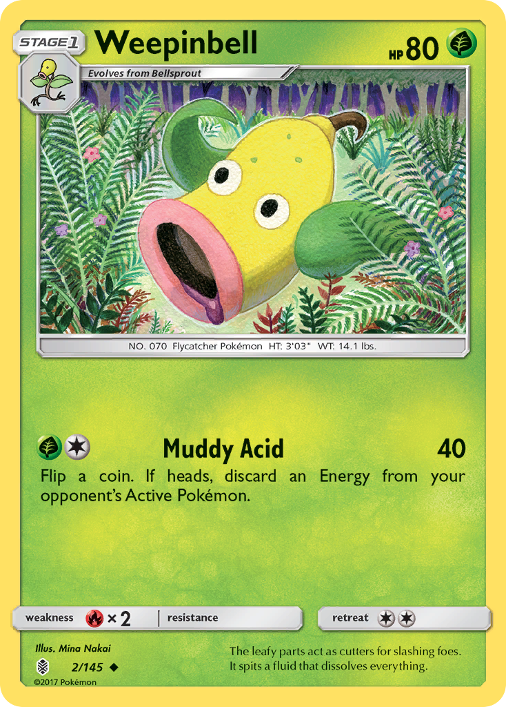 Weepinbell (2/145) [Sun & Moon: Guardians Rising] | Exor Games Bridgewater