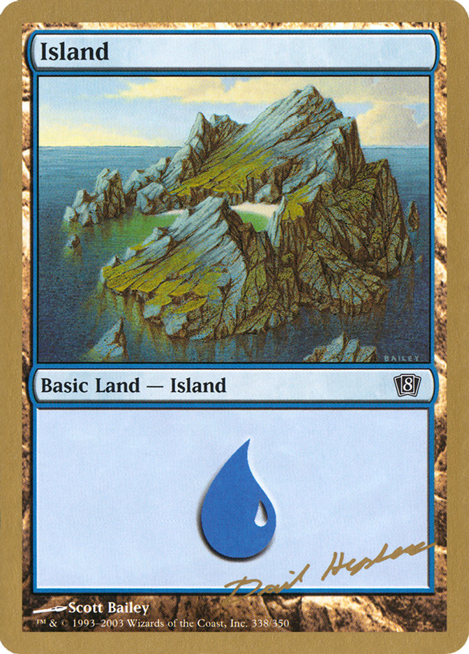 Island (dh338) (Dave Humpherys) [World Championship Decks 2003] | Exor Games Bridgewater