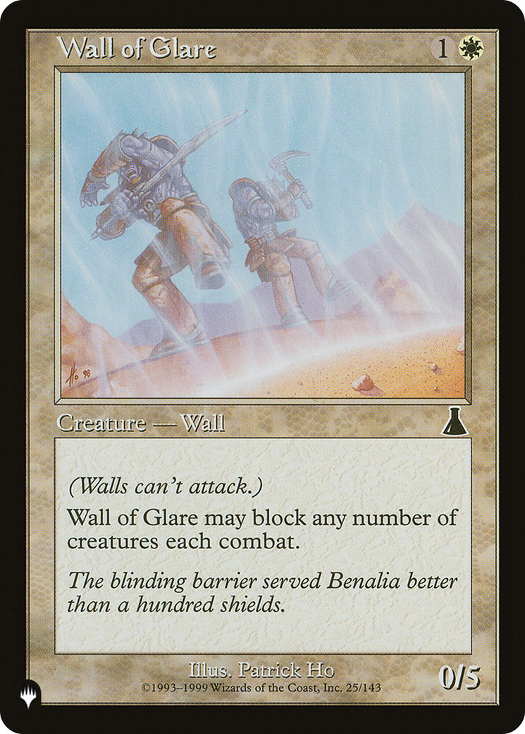 Wall of Glare [The List Reprints] | Exor Games Bridgewater