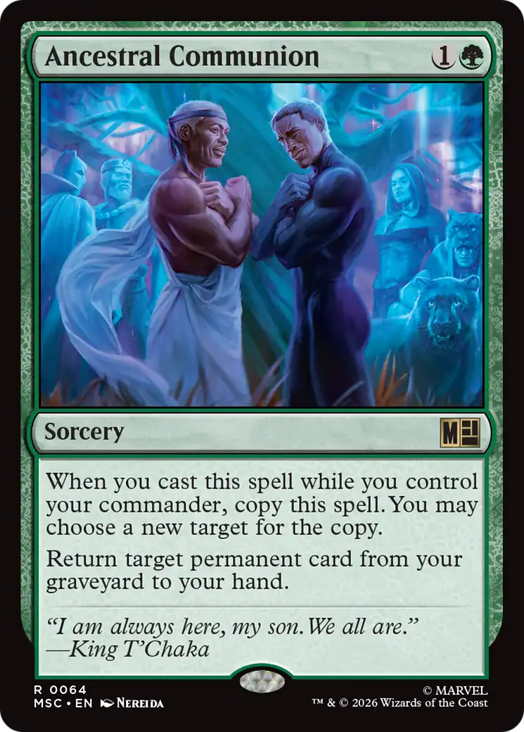 Ancestral Communion (Surge Foil) [Marvel Super Heroes Commander] | Exor Games Bridgewater