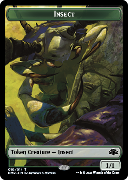 Insect // Construct Double-Sided Token [Dominaria Remastered Tokens] | Exor Games Bridgewater