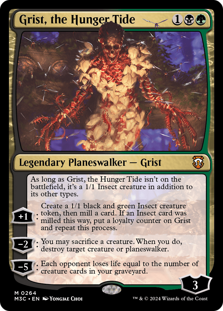 Grist, the Hunger Tide (Ripple Foil) [Modern Horizons 3 Commander] | Exor Games Bridgewater