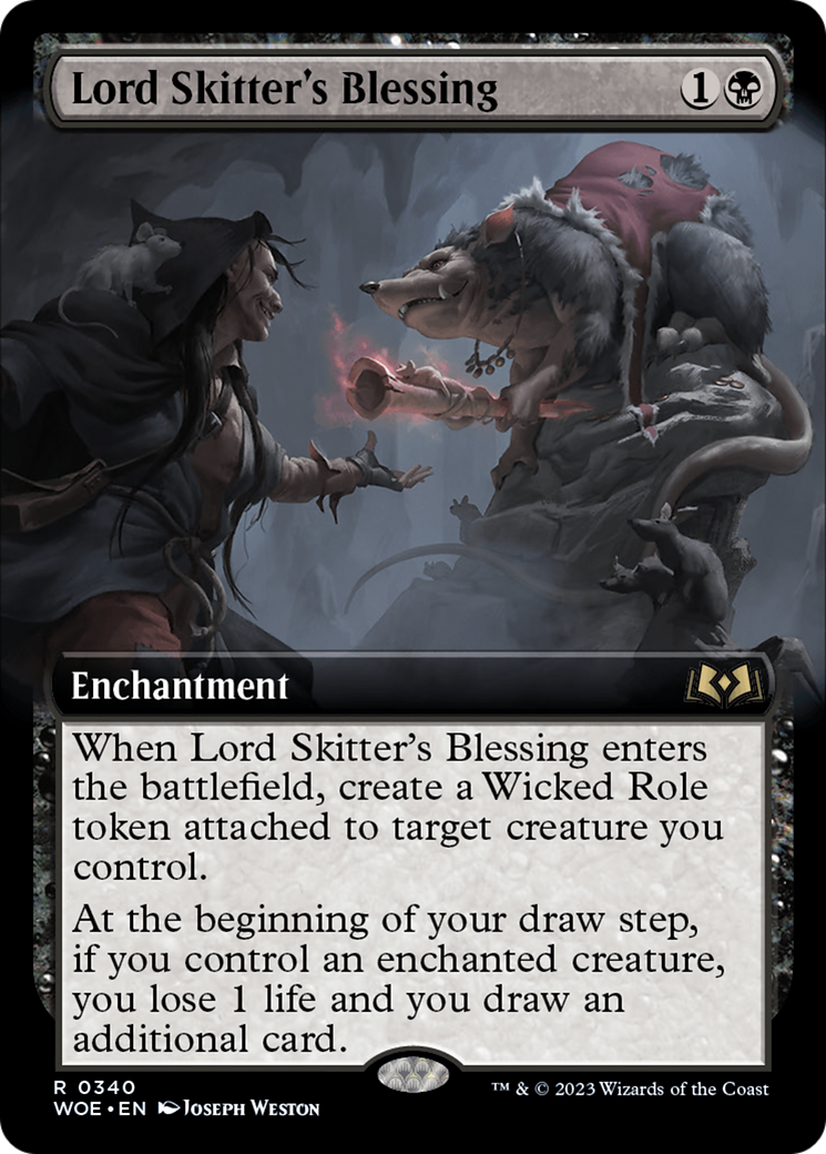 Lord Skitter's Blessing (Extended Art) [Wilds of Eldraine] | Exor Games Bridgewater