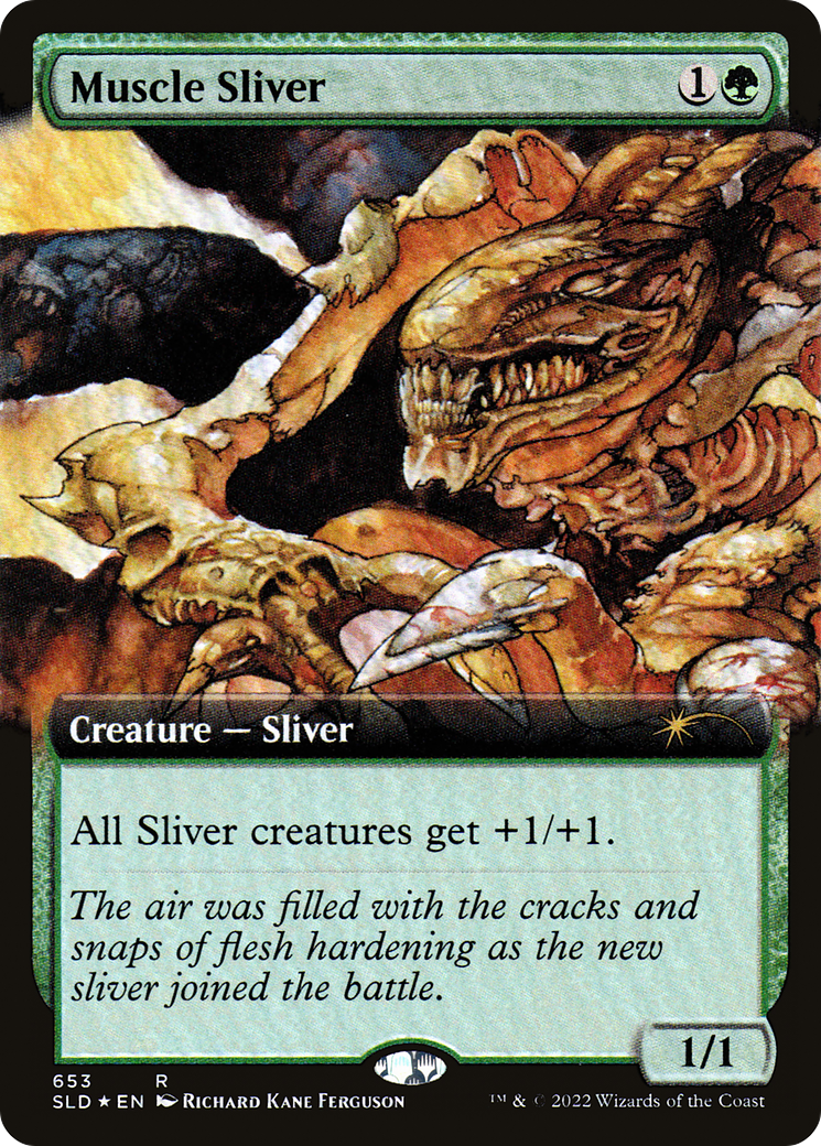 Muscle Sliver (Extended Art) [Secret Lair Drop Promos] | Exor Games Bridgewater