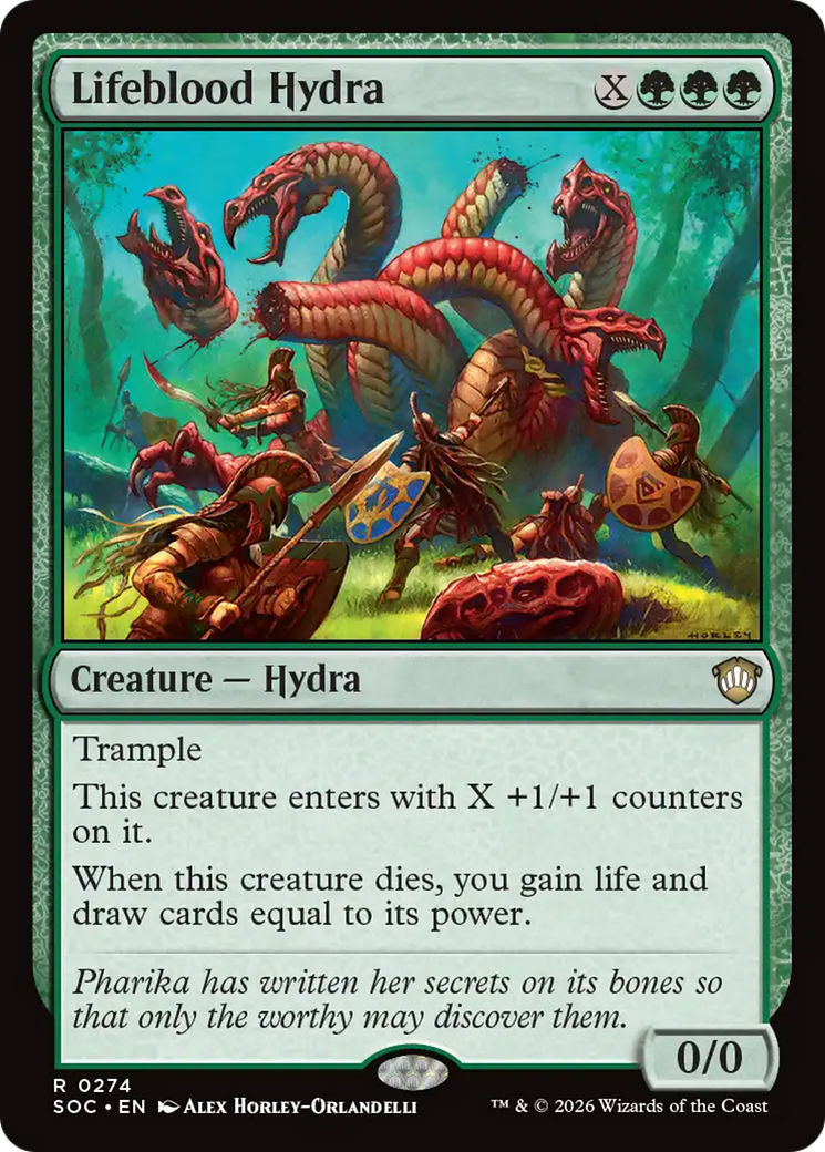 Lifeblood Hydra [Secrets of Strixhaven Commander] | Exor Games Bridgewater