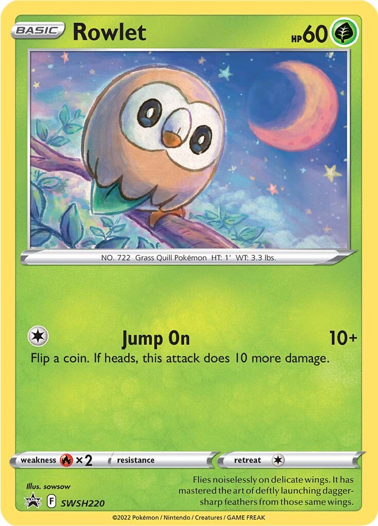 Rowlet (SWSH220) [Sword & Shield: Black Star Promos] | Exor Games Bridgewater