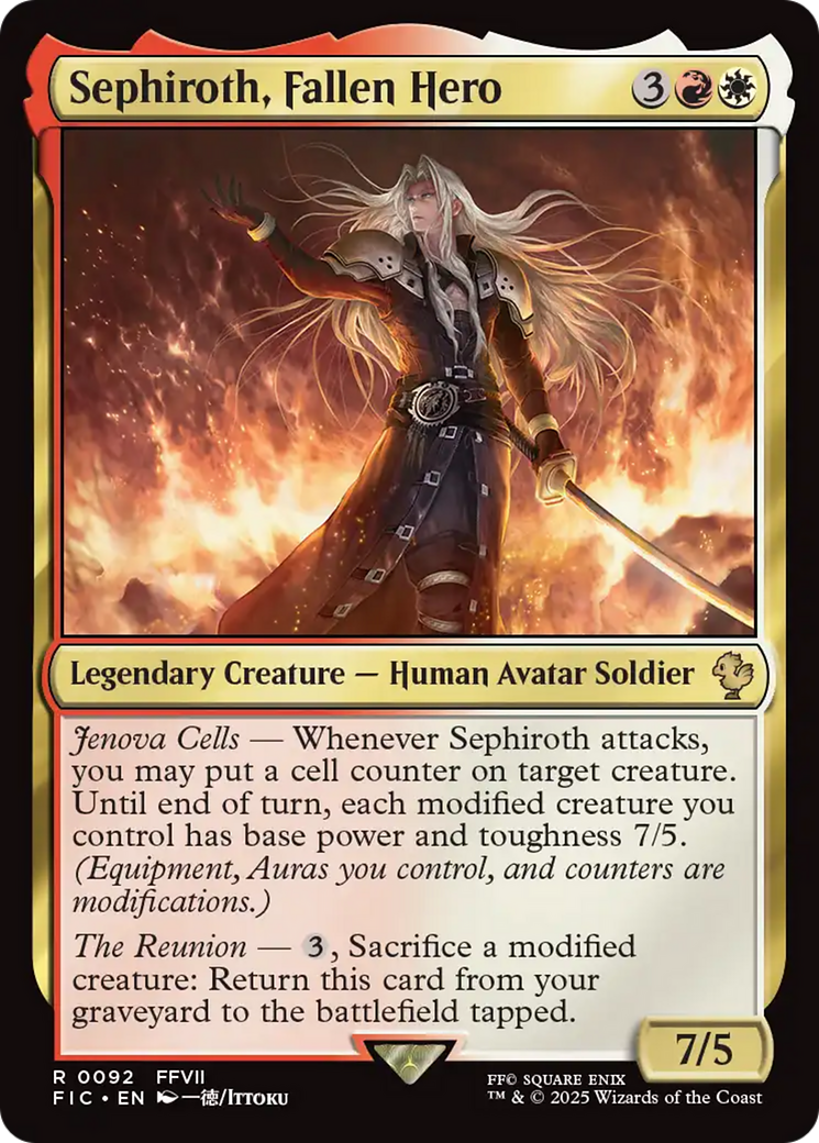 Sephiroth, Fallen Hero [FINAL FANTASY Commander] | Exor Games Bridgewater