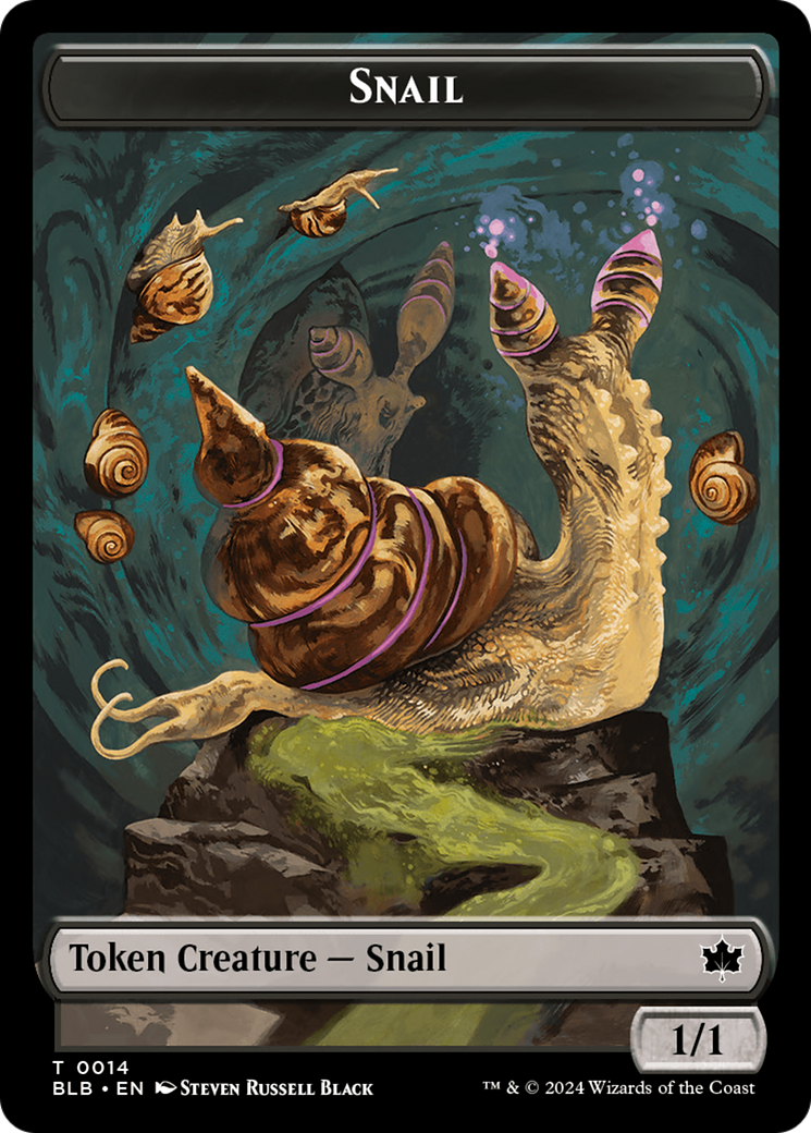 Snail // Thundertrap Trainer Double-Sided Token [Bloomburrow Tokens] | Exor Games Bridgewater