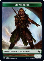 Elf Warrior // Giant Wizard Double-Sided Token [Kaldheim Tokens] | Exor Games Bridgewater