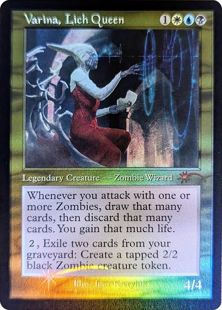 Varina, Lich Queen (Retro Frame) [Secret Lair Drop Series] | Exor Games Bridgewater