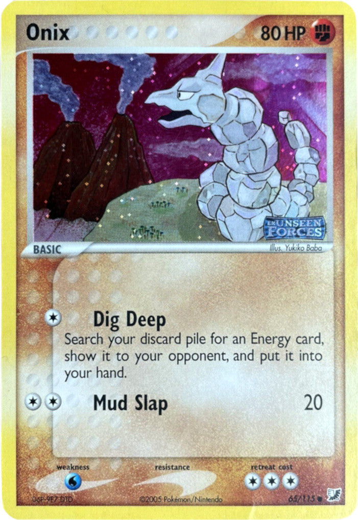 Onix (65/115) (Stamped) [EX: Unseen Forces] | Exor Games Bridgewater