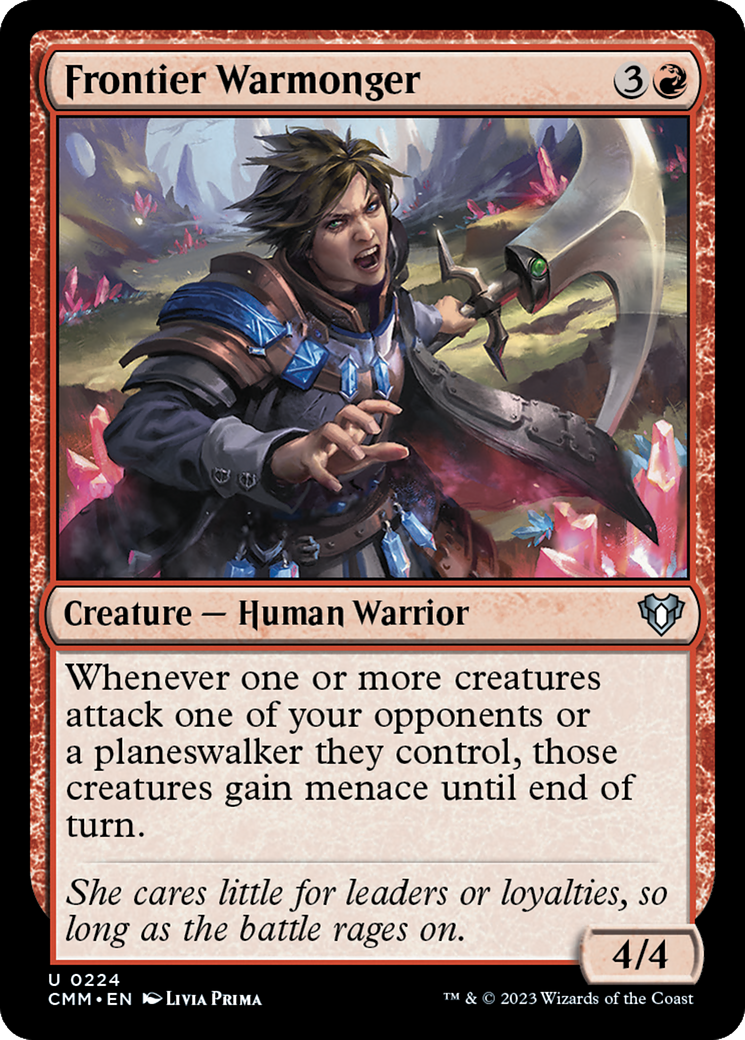 Frontier Warmonger [Commander Masters] | Exor Games Bridgewater