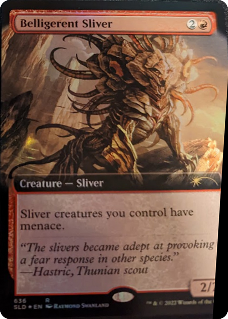 Belligerent Sliver (Extended Art) [Secret Lair Drop Series] | Exor Games Bridgewater