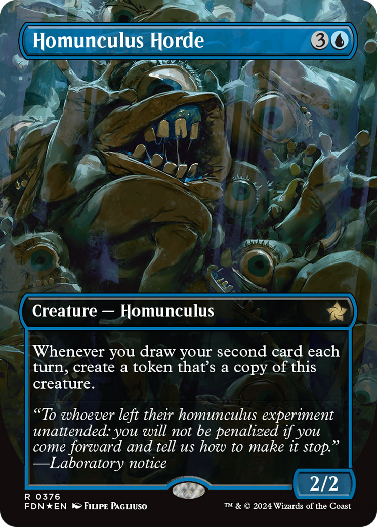 Homunculus Horde (Borderless) (Mana Foil) [Foundations] | Exor Games Bridgewater