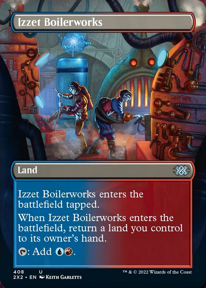 Izzet Boilerworks (Borderless Alternate Art) [Double Masters 2022] | Exor Games Bridgewater