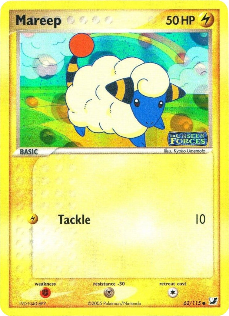 Mareep (62/115) (Stamped) [EX: Unseen Forces] | Exor Games Bridgewater