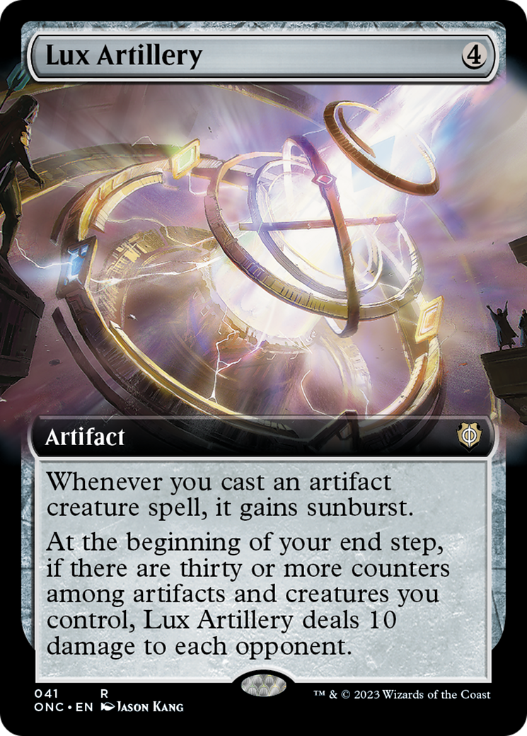 Lux Artillery (Extended Art) [Phyrexia: All Will Be One Commander] | Exor Games Bridgewater