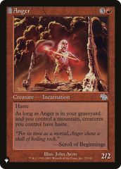 Anger (JUD) [The List Reprints] | Exor Games Bridgewater