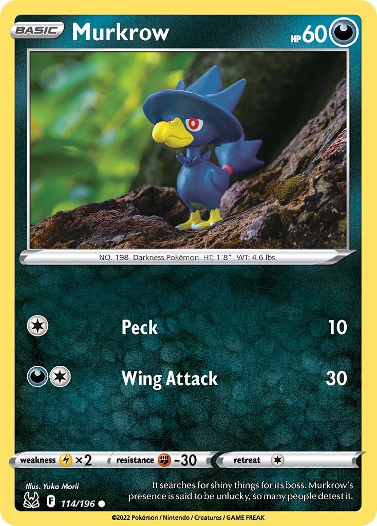 Murkrow (114/196) [Sword & Shield: Lost Origin] | Exor Games Bridgewater