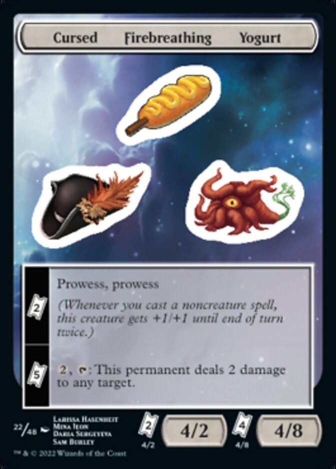 Cursed Firebreathing Yogurt [Unfinity Stickers] | Exor Games Bridgewater