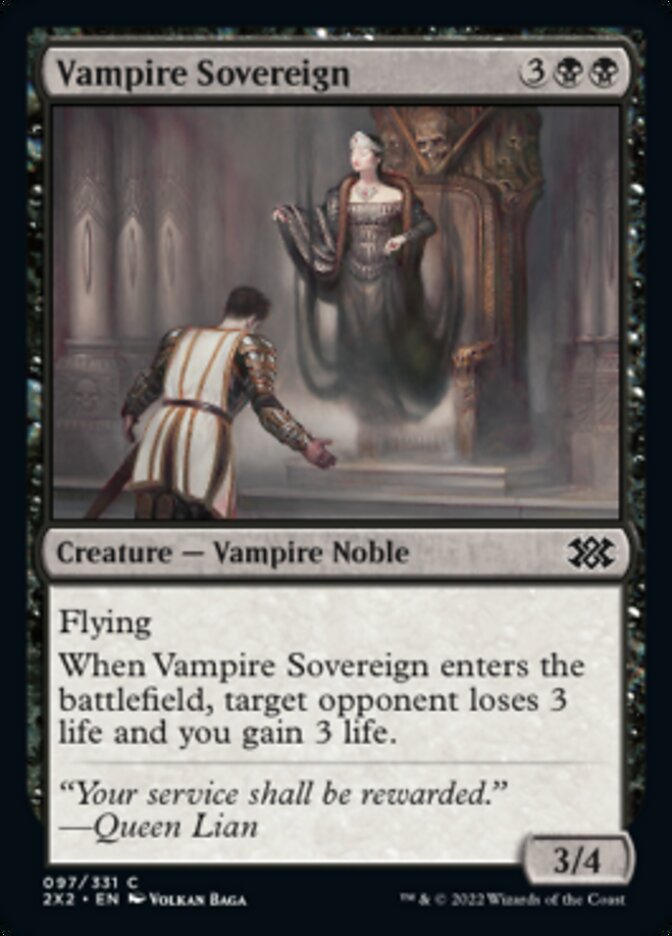 Vampire Sovereign [Double Masters 2022] | Exor Games Bridgewater