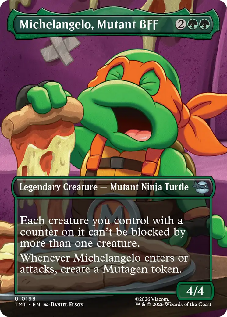 Michelangelo, Mutant BFF (Borderless) [Teenage Mutant Ninja Turtles] | Exor Games Bridgewater