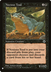 Noxious Toad [The List] | Exor Games Bridgewater