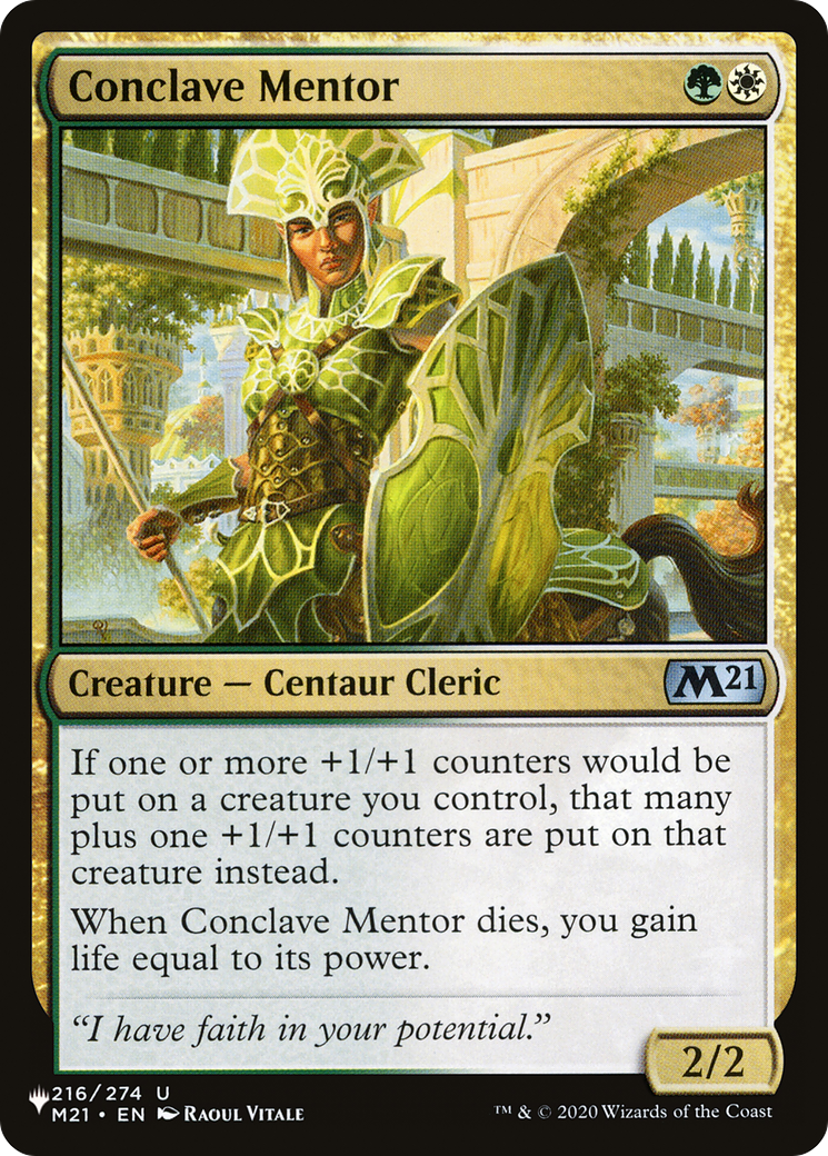 Conclave Mentor [The List] | Exor Games Bridgewater