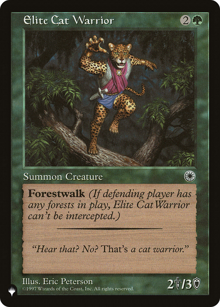 Elite Cat Warrior (Flavor Text) [The List Reprints] | Exor Games Bridgewater