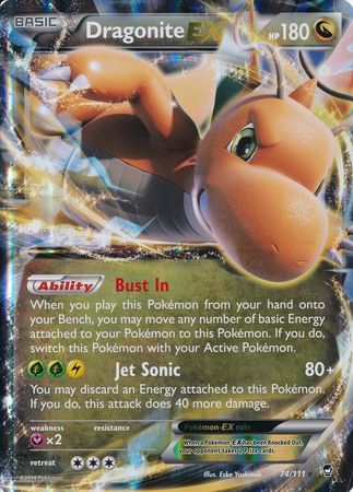 Dragonite EX (74/111) (Jumbo Card) [XY: Furious Fists] | Exor Games Bridgewater