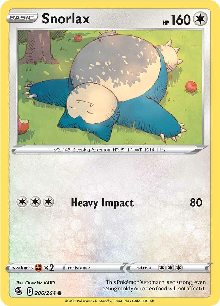 Snorlax (206/264) [Sword & Shield: Fusion Strike] | Exor Games Bridgewater