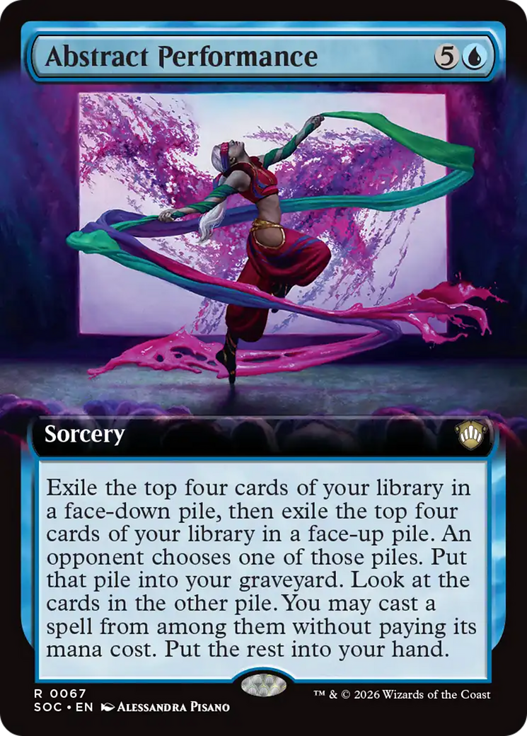 Abstract Performance (Extended Art) [Secrets of Strixhaven Commander] | Exor Games Bridgewater