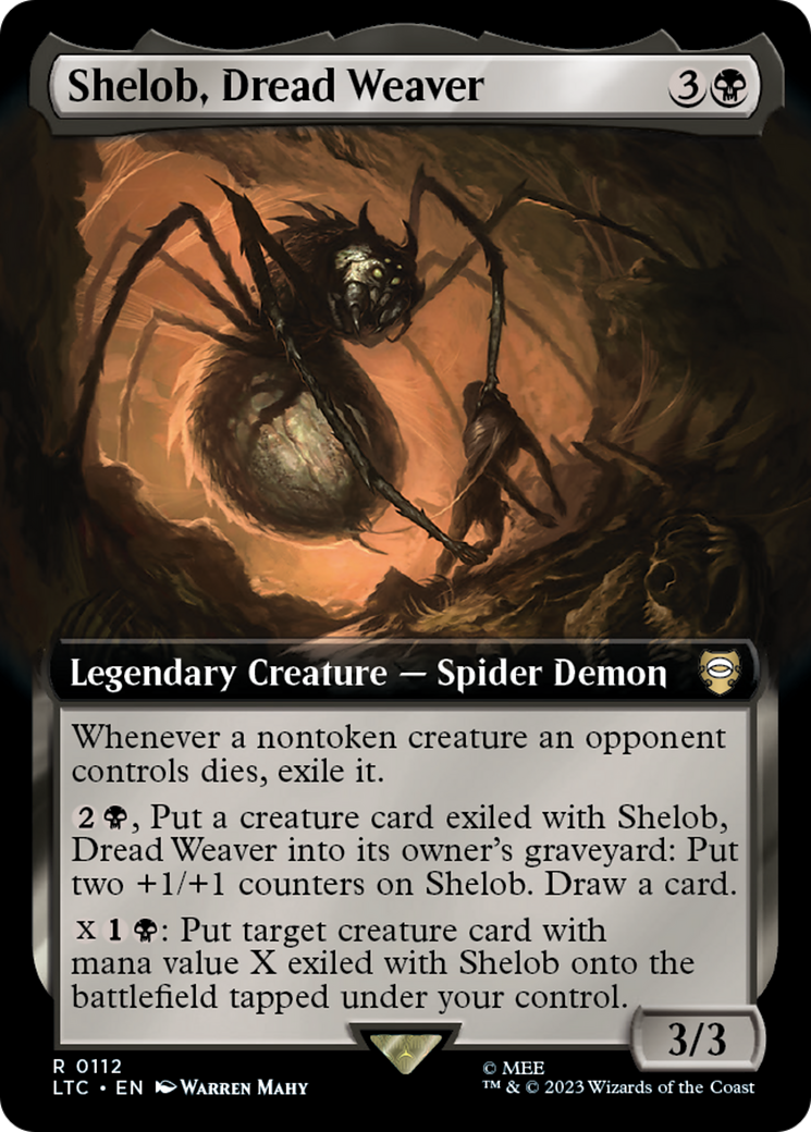 Shelob, Dread Weaver (Extended Art) [The Lord of the Rings: Tales of Middle-Earth Commander] | Exor Games Bridgewater