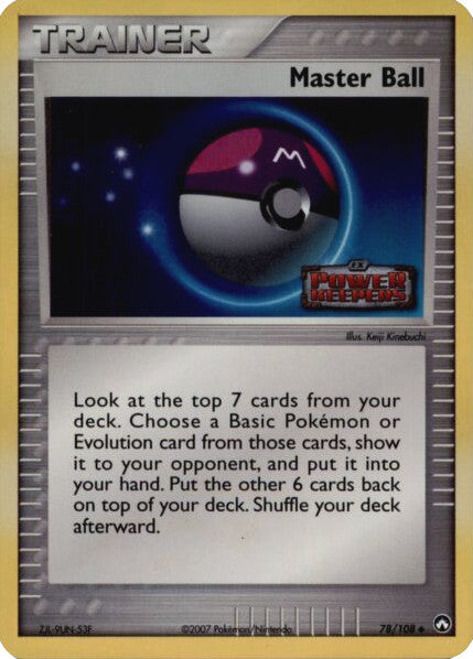 Master Ball (78/108) (Stamped) [EX: Power Keepers] | Exor Games Bridgewater