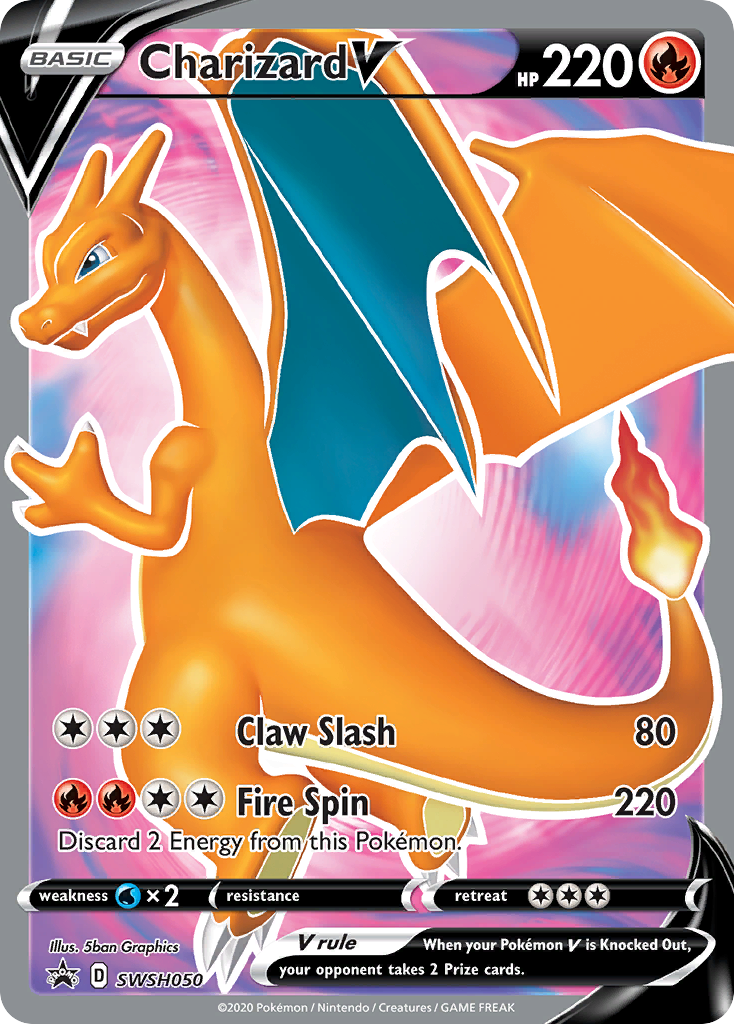 Charizard V (SWSH050) [Sword & Shield: Black Star Promos] | Exor Games Bridgewater