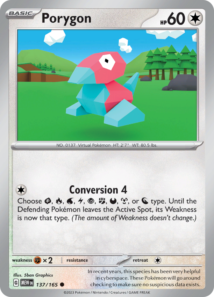 Porygon (137/165) [Scarlet & Violet 151] | Exor Games Bridgewater