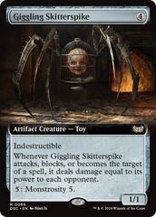 Giggling Skitterspike (Extended Art) [Duskmourn: House of Horror Commander] | Exor Games Bridgewater