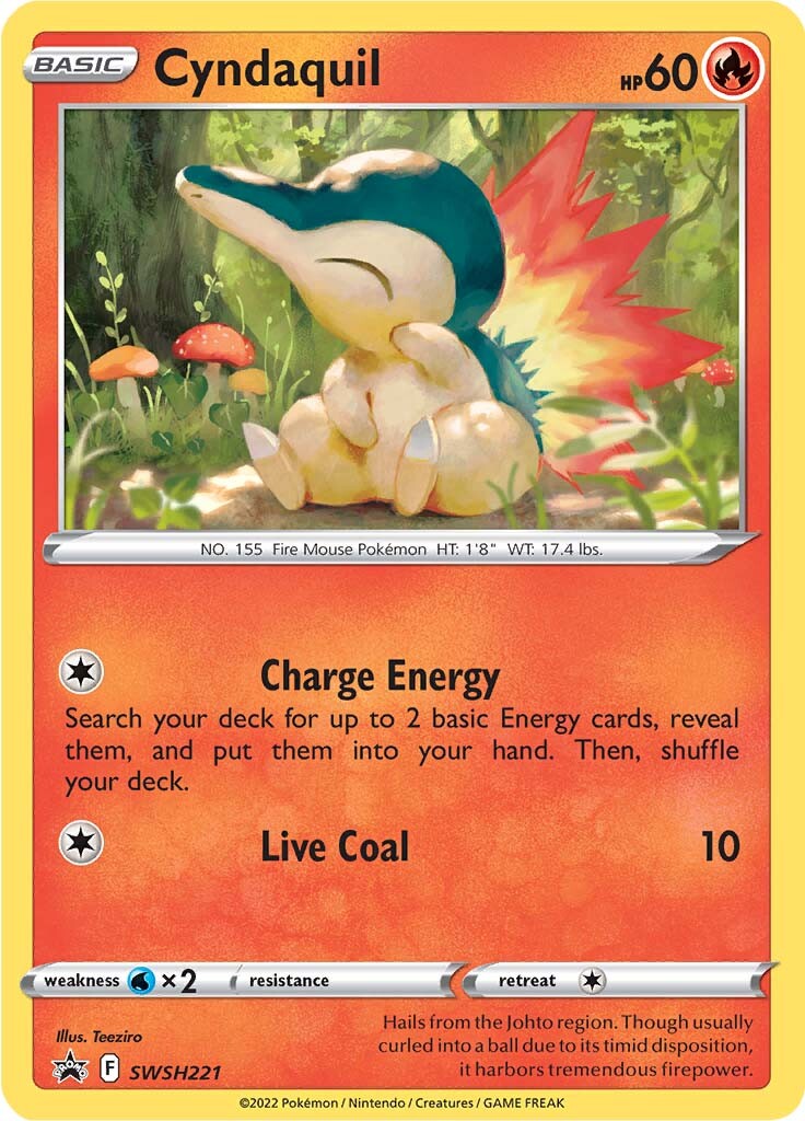 Cyndaquil (SWSH221) [Sword & Shield: Black Star Promos] | Exor Games Bridgewater