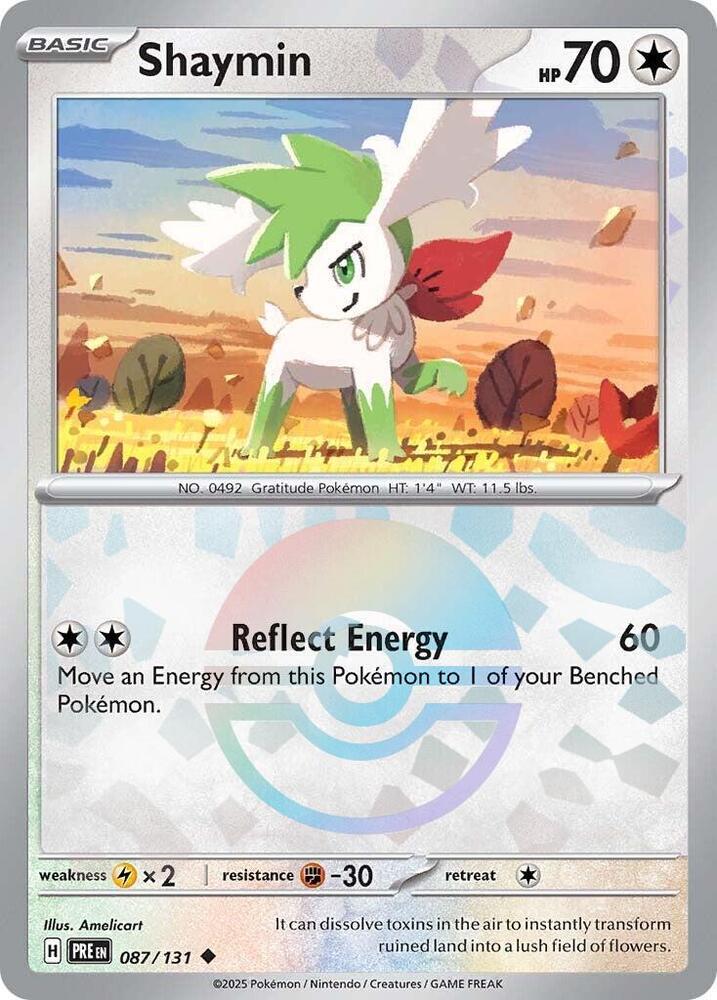 Shaymin (087/131) (Poke Ball Pattern) [Scarlet & Violet: Prismatic Evolutions] | Exor Games Bridgewater