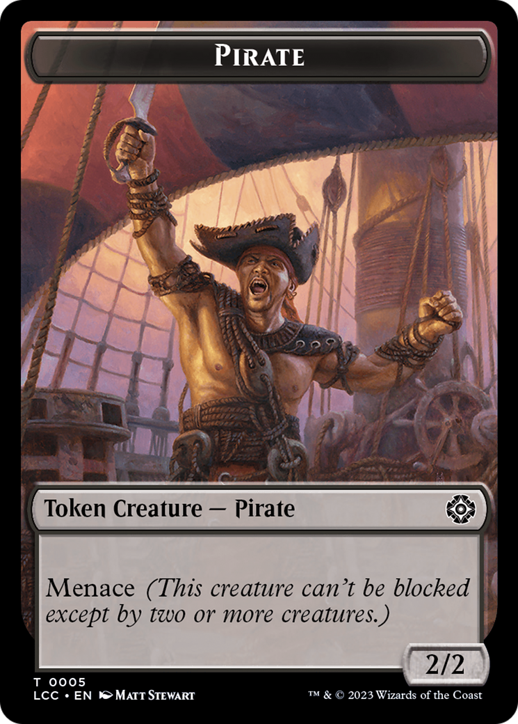 City's Blessing // Pirate (0005) Double-Sided Token [The Lost Caverns of Ixalan Commander Tokens] | Exor Games Bridgewater