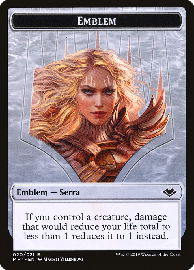 Serra the Benevolent Emblem [Modern Horizons Tokens] | Exor Games Bridgewater