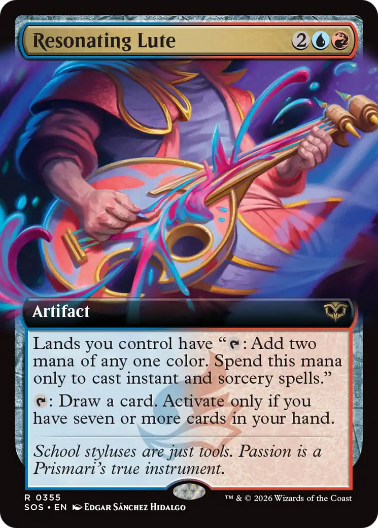 Resonating Lute (Extended Art) [Secrets of Strixhaven] | Exor Games Bridgewater