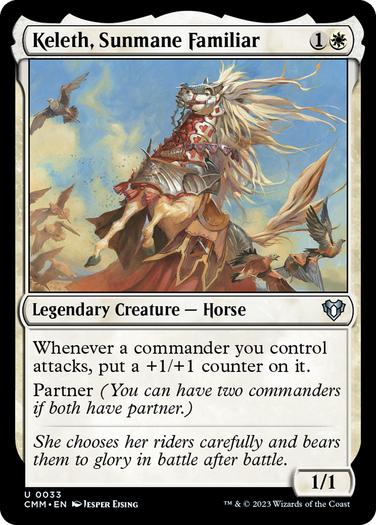 Keleth, Sunmane Familiar [Commander Masters] | Exor Games Bridgewater