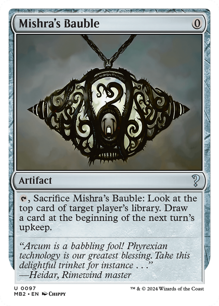 Mishra's Bauble (White Border) [Mystery Booster 2] | Exor Games Bridgewater