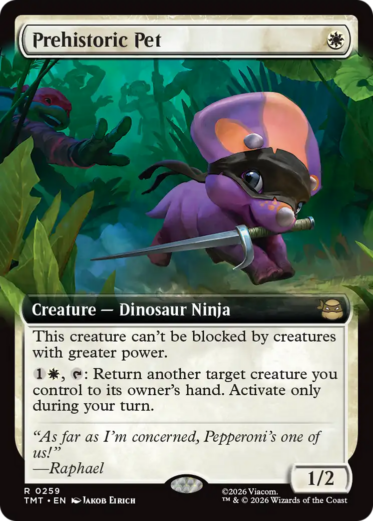 Prehistoric Pet (Extended Art) [Teenage Mutant Ninja Turtles] | Exor Games Bridgewater